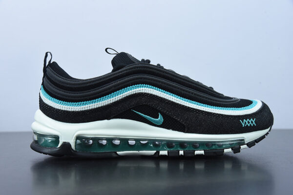 Air Max 97 OG branco, preto e verde retro